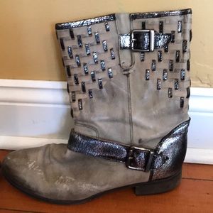 Anthropologie Moto Boots